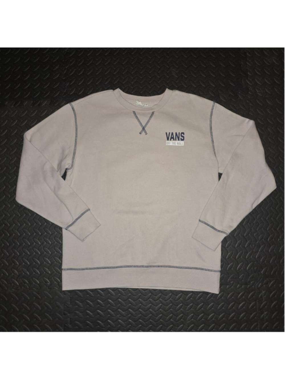 Men's Vans Light Crewneck Sweatshirt M with Skull Graphic